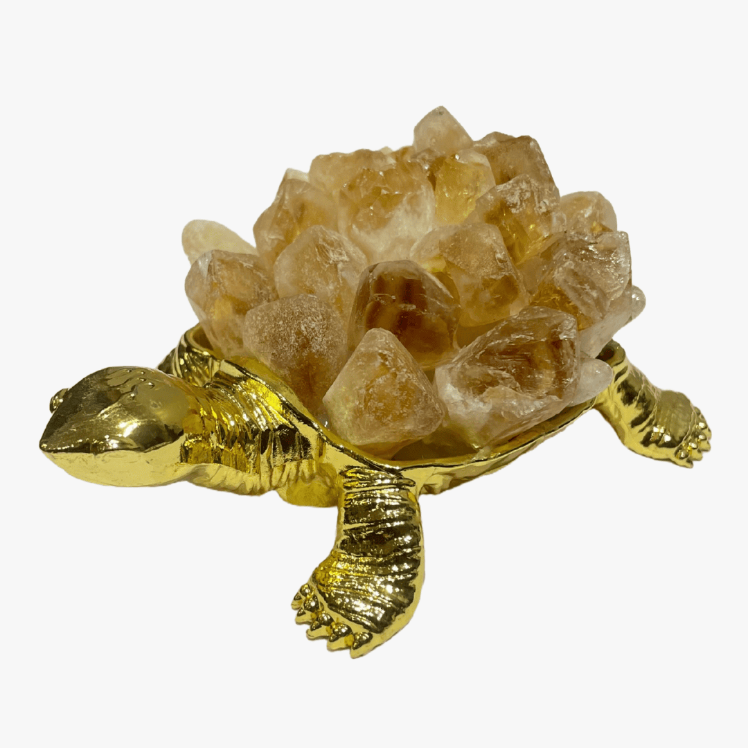 Natural Citrine Turtle