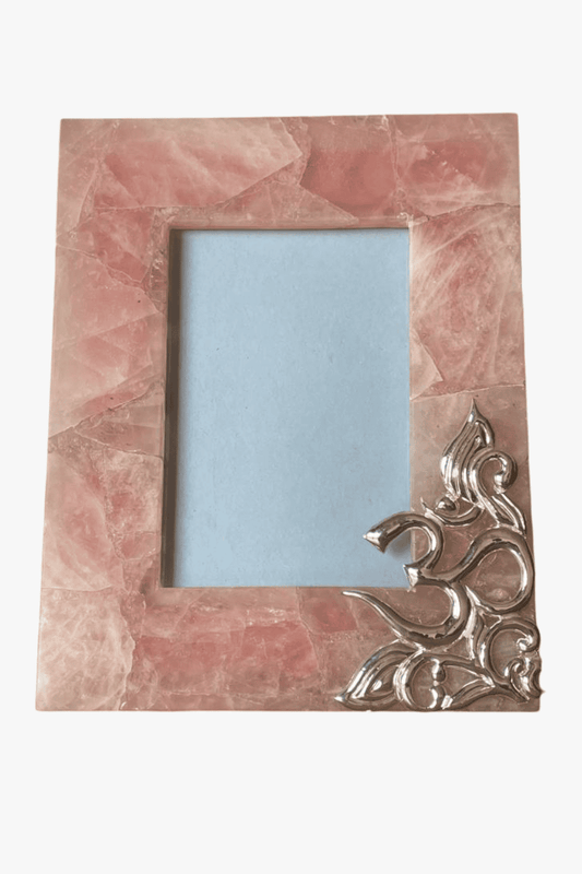 Om Design Rose Quartz Photo Frame