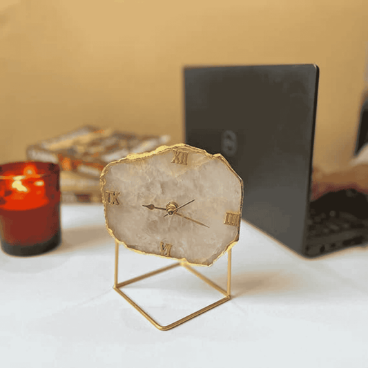 Rose Quartz Table clock
