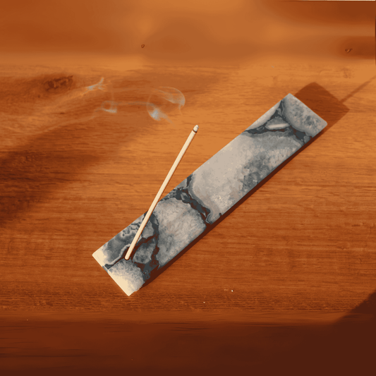 Agate Agarbatti Stand - Blue