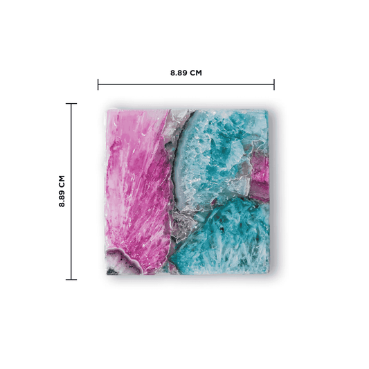 Agate Coaster Square - Mix