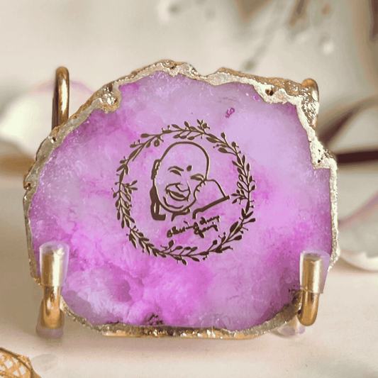 Guruji On Agate - Purple